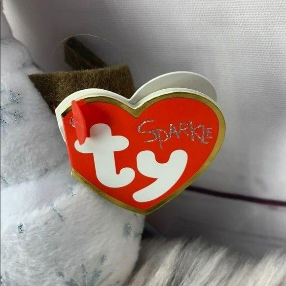 Disney Frozen 2 Ty‎ Sparkle Olaf Beanie baby with snowflakes new with tags 2014 - Picture 5 of 7